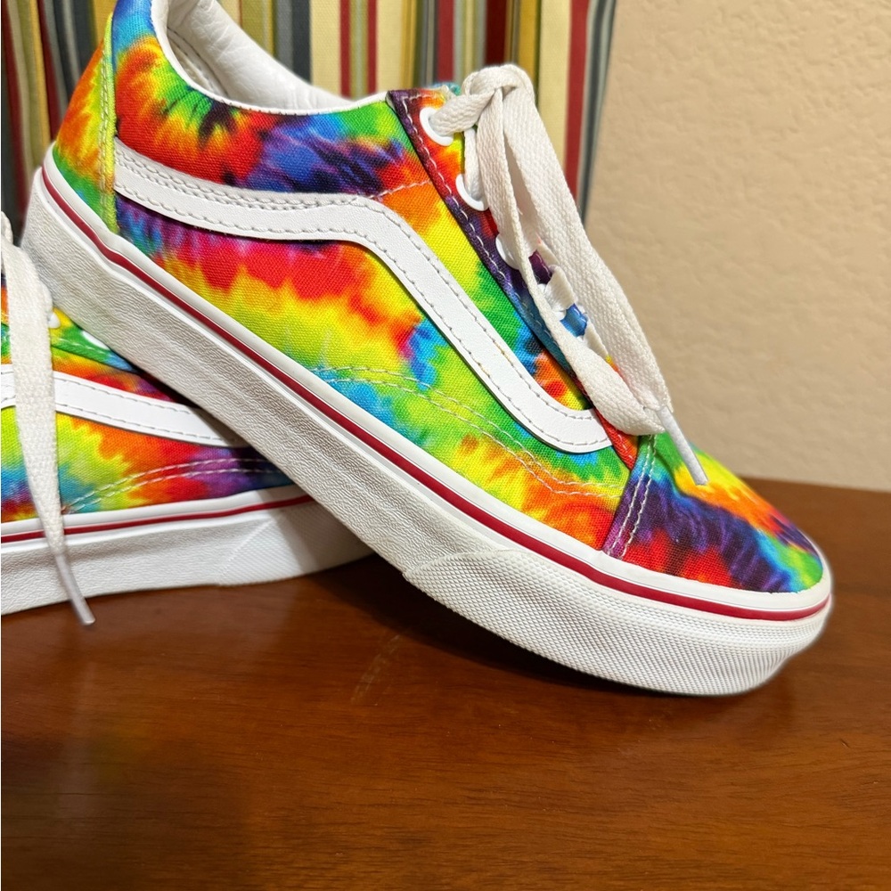 Vans Colorful Tie Dye Sneakers Womens 5.5; Mens 4